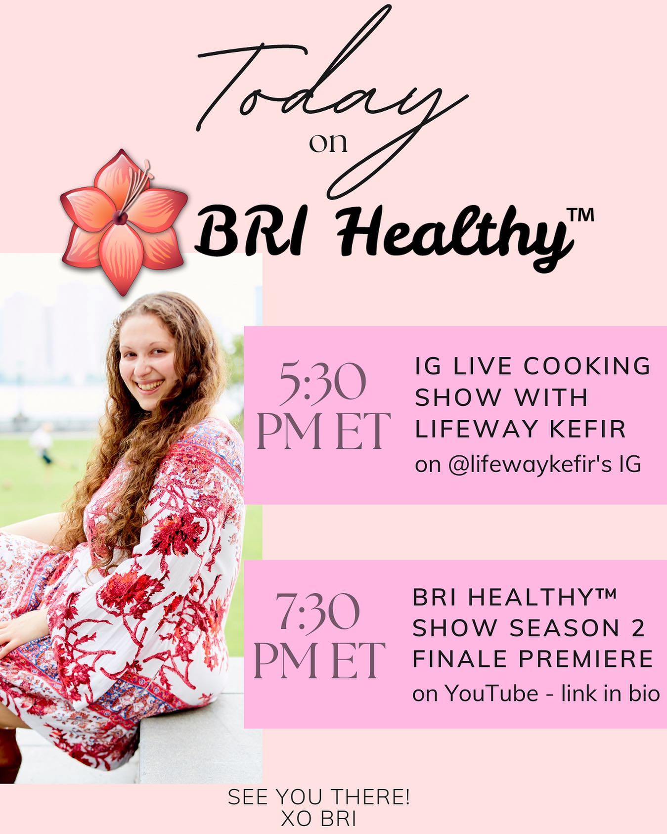 It’s an exciting day for @bri.healthy 🤩💖 Join me for one or both of my exciting shows today!

⭐️ 5:30 pm ET - Live Cooking Show on @lifewaykefir’s IG Live!
- I’ll be making a Healthy Fettucine Alfredo recipe using Lifeway Kefir!

⭐️ 7:30 pm ET - Bri Healthy Show Season 2 Finale Premiere on YouTube (Link in bio and in stories)
- Show theme: Healthy Personal Growth 💫
- Very Special Guest: Nigeria’s First Winter Olympian, Author Simidele Adeagbo (@simisleighs) 😍
- Eat the Rainbow Salad 🌈

Remember, the IG live will be on @lifewaykefir’s page, not mine! Tap the link in my bio for my show premiere link on YouTube. ✨

I’m so excited to see you there! What a beautiful, amazing day! 🥰💖 #BriHealthy

📸: @daphneyoureephotography